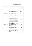 现场审核所需提供材料