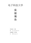 电子科技大学逆向工程实验报告作业资料