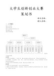 大学生创新创业策划书