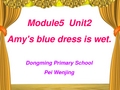 新标准英语外研版一起点第九册课件Module 5 Unit 2Amy's blue dress is wet