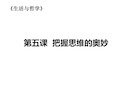 四川省安岳中学2020届高三二轮复习课件：生活和哲学第五课  把握思维的奥妙(共18张PPT)