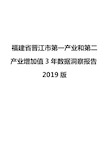 福建省晋江市第一产业和第二产业增加值3年数据洞察报告2019版