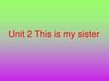 unit2_This_is_my_sister!导入