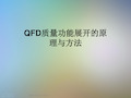 QFD质量功能展开的原理与方法