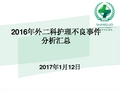 2016年不良事件分析汇总