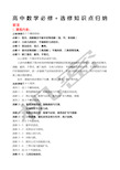 高中数学重难点总结强烈