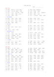 人教版二年级上册生字表