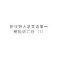 新视野大学英语第一册短语汇总 (1)说课材料