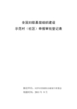 全国妇联基层组织建设示范村申报审批表