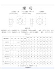 内六角螺栓和螺母尺寸表