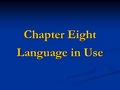 英语语言学Chapter 8_pragmatics