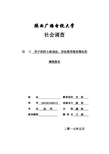 电大法学毕业社会实践调查报告范文