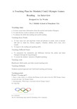 Unit2TheOlympicGames公开课教案