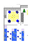 公司办公室布局平面图的制作