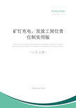 矿灯充电、发放工岗位责任制实用版