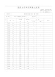 道路工程高程测量记录表