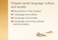 语言学教程Chapter  Language Culture and Society