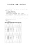 2016-2017学年度高一下学期第一次月考生物试卷分析