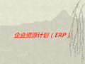 企业资源计划(ERP)PPT课件讲义