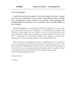 English cover letter for mechanical engineer --英文求职信 机械工程师