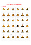 最新交通标志大全图解必过技巧