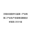 河南省洛阳伊川县第一产业和第二产业生产总值情况数据分析报告2019版