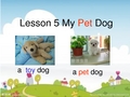 川教版四年级上册Lesson5 My pet dog