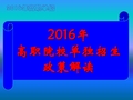 2016年福建高职单招解读