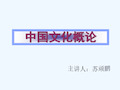 第四讲   中国文化发展的历史进程