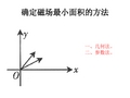 确定磁场最小面积的方法