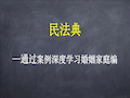 通过案例深度学习民法典婚姻家庭编教程