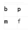 完整小学汉语拼音字母表卡片 word打印版