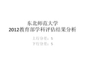 五分分差内-东北师范大学2012年教育部学科评估结果分析