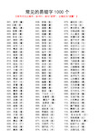 (完整版)常见的易错字—1000个