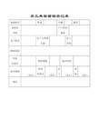 员工来客留宿登记表