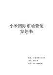 小米国际市场营销策划书.doc