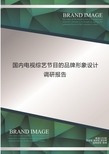 国内电视综艺节目的品牌形象设计的调研报告