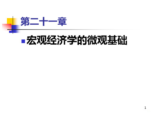 宏观经济学的微观基础