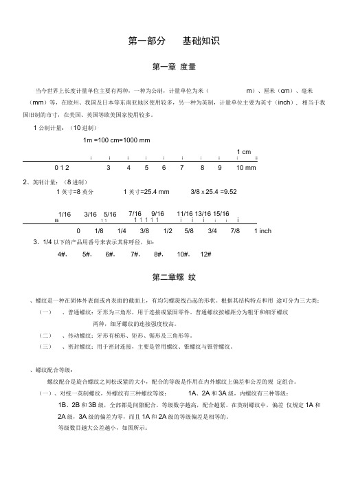 丝锥基础的知识点整理