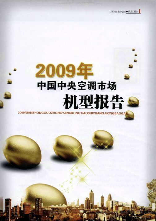 2009年中国中央空调市场机型报告