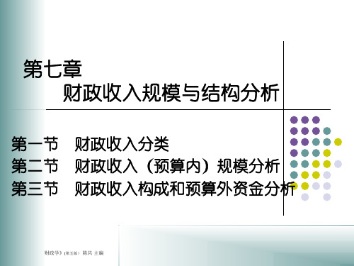 人大经济金融课件 财政学课件 第七章