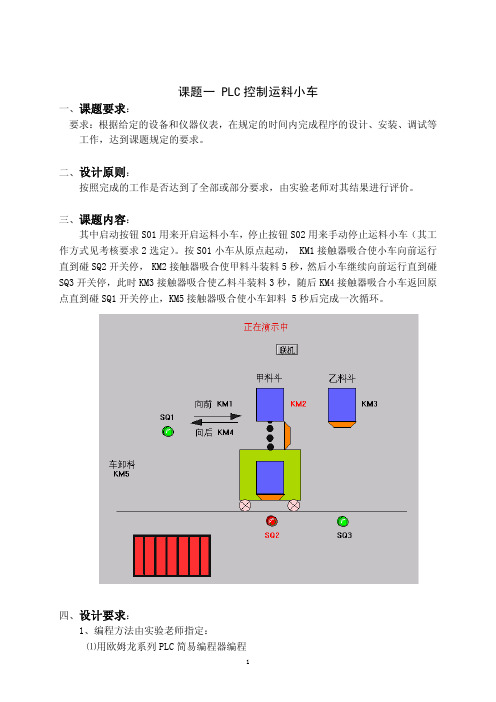 欧姆龙PLC编程实例