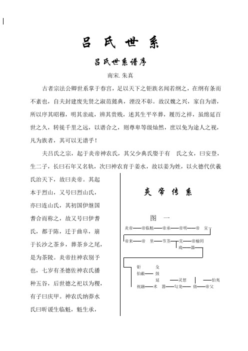 (南宋)吕氏世系