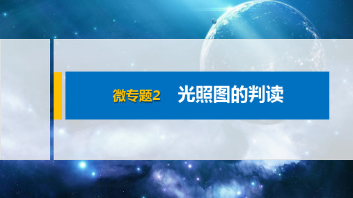 2021高中地理新教材必修1 配套PPT课件 第1章 微专题2 光照图的判读