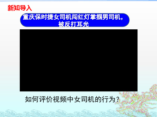 人教部编版道德与法治八年级上册：3.1《 维护秩序 》课件