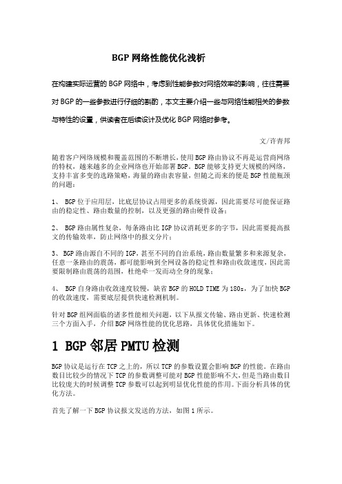 BGP网络性能优化浅析