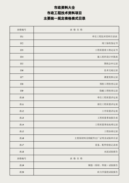 市政工程资料(全套)