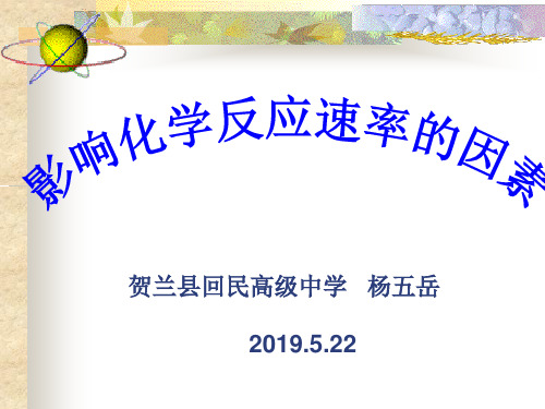 高一化学下《6揭示化学反应速率和平衡之谜6.1化学反应为什么有快有慢影响化...》294沪科课标PPT课件 一等奖