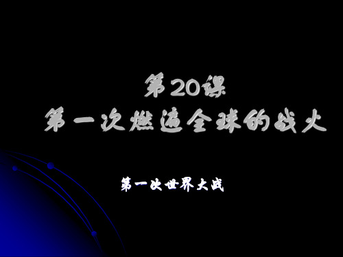 九年级历史上册第20课