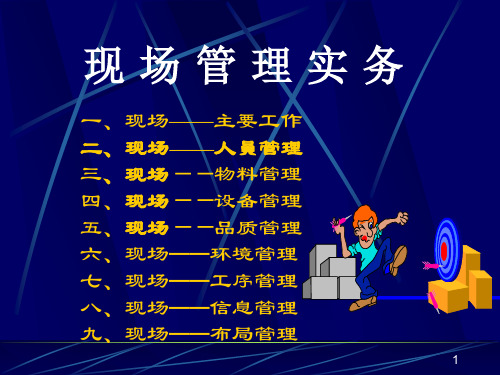 某实业公司生产现场管理实务